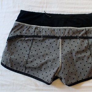 Lululemon polka dot Run Speed shorts
